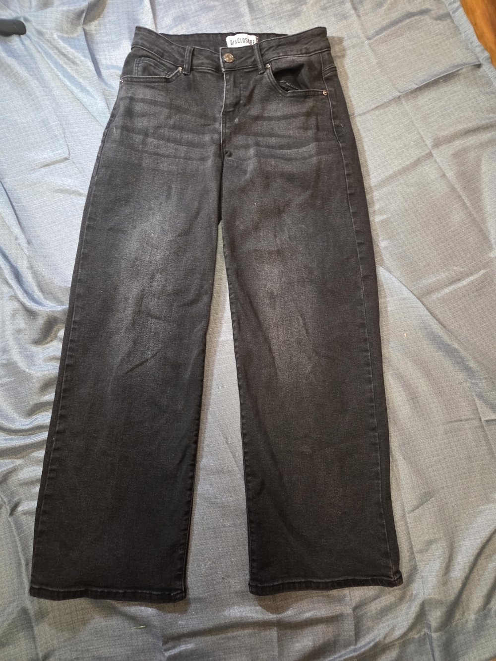 High-Rise Black Wide-Leg Jeans by MOSSIMO